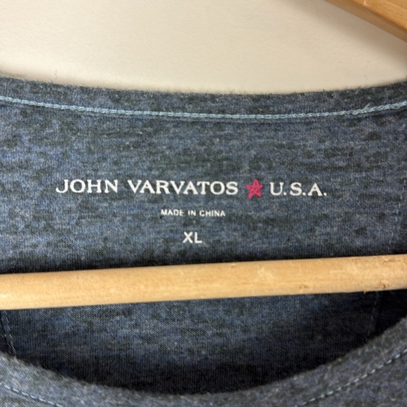 John Varvatos Men's Blue Long Sleeve Tee Size XL - Picture 2 of 6